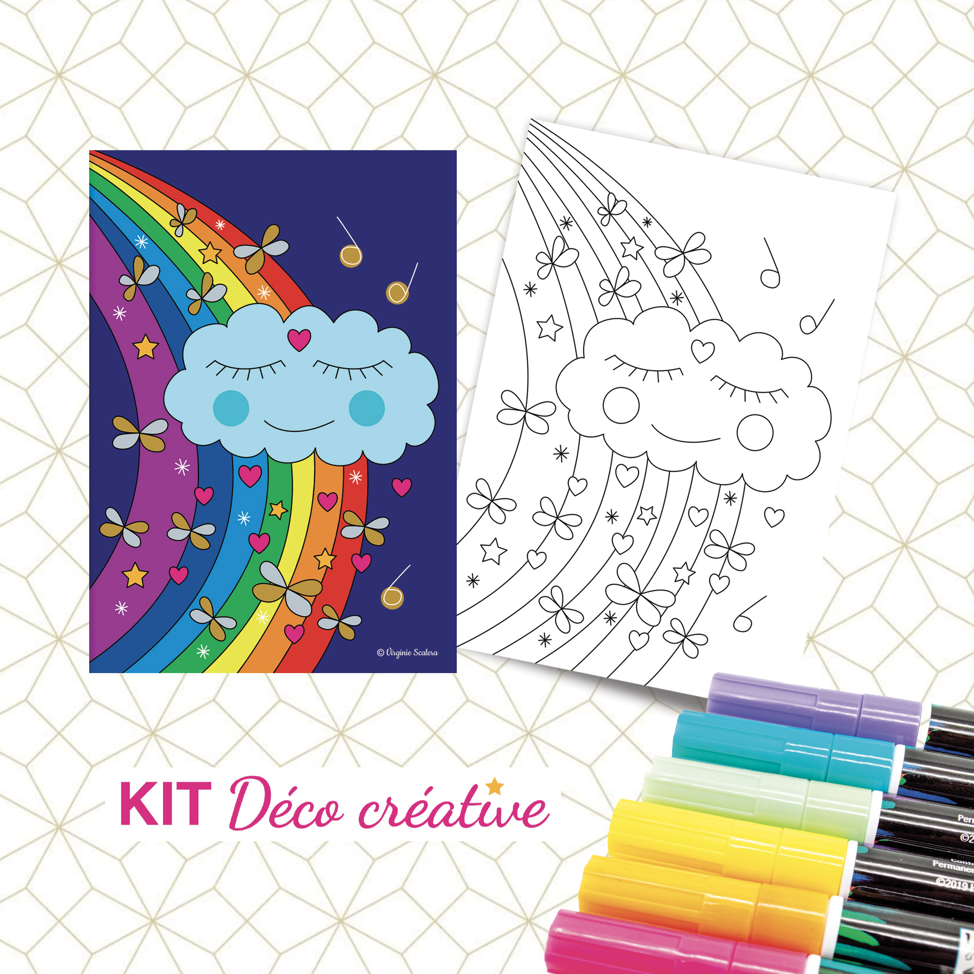 kit-deco-creative-illustration-coloriage-enfant-dessin-intuitif